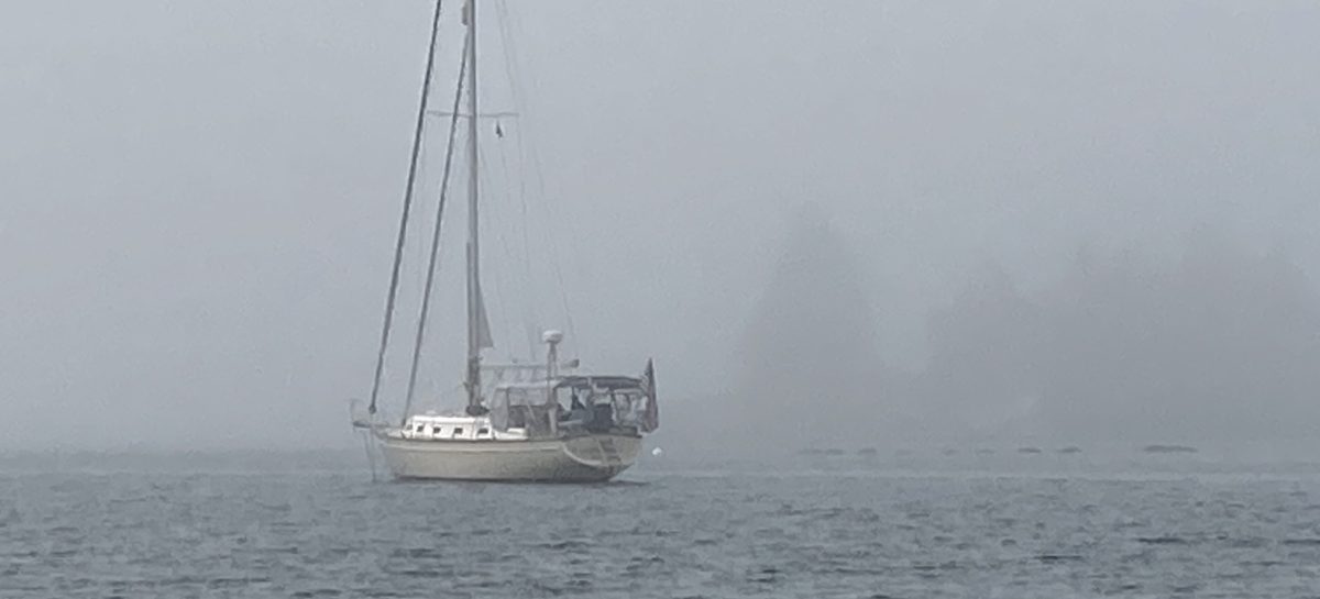 Sailing in Maine Fog